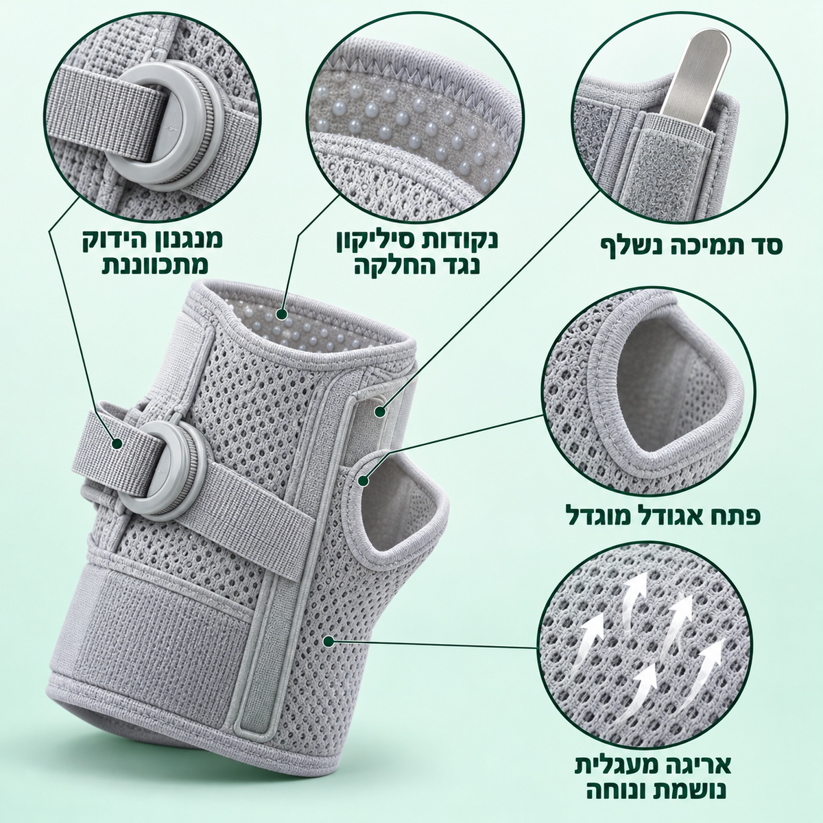 תומך פרק כף היד+ — פיצרים