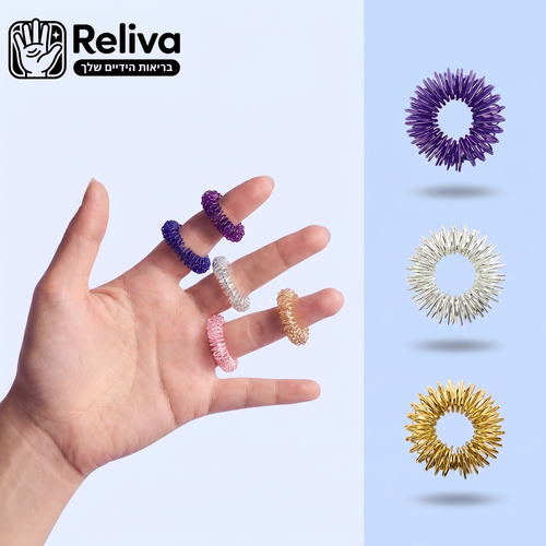 Reliva FingerFlex - 10 טבעות עיסוי לאצבעות