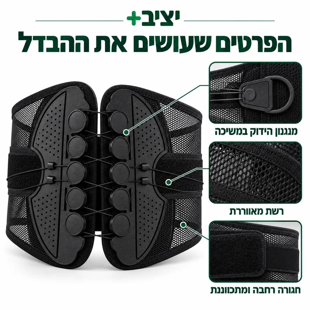 תומך גב יציב+